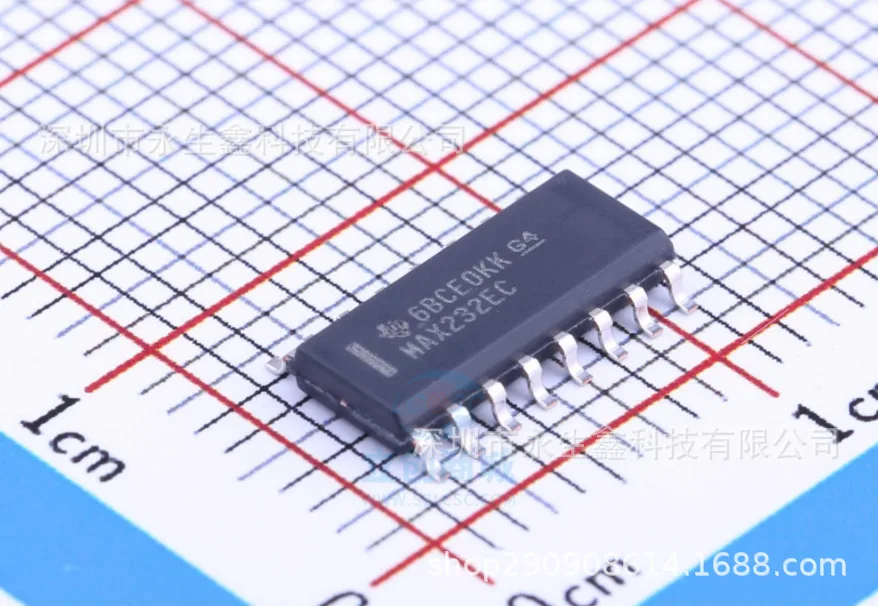 MAX232ECDR MAX232ECD MAX232E SOP-16      10PCS