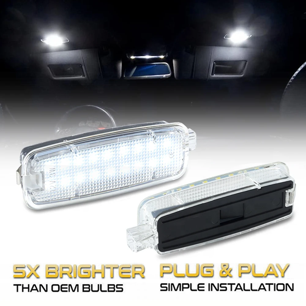 LED Interior Sun Visor Light Overhead Reading Dome Lamps For Audi A3 8P 8V A6 C6 C7 TT 8J A4 B7 B8 A5 Q5 A8 S3 S4 A7 S5 RS6 S6