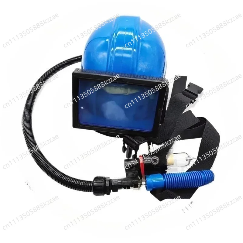 Sand Blast Helmet, Sandblasting  Hood with Air Breathing HoseOxygen Supply Sandblasting Helmet, Temperature Control Sandb