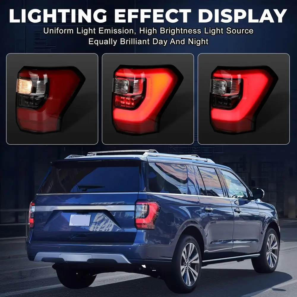 Fanale posteriore a LED lato destro Ford Expedition 2018-2021 con cablaggio e lampadine