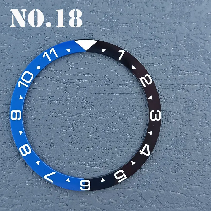 38mm flat ceramic insert inner diameter 31.5mm Pearl bezel Fit SKX 013 NH35 NH36 case Parts Men's watch case bezel insert ring