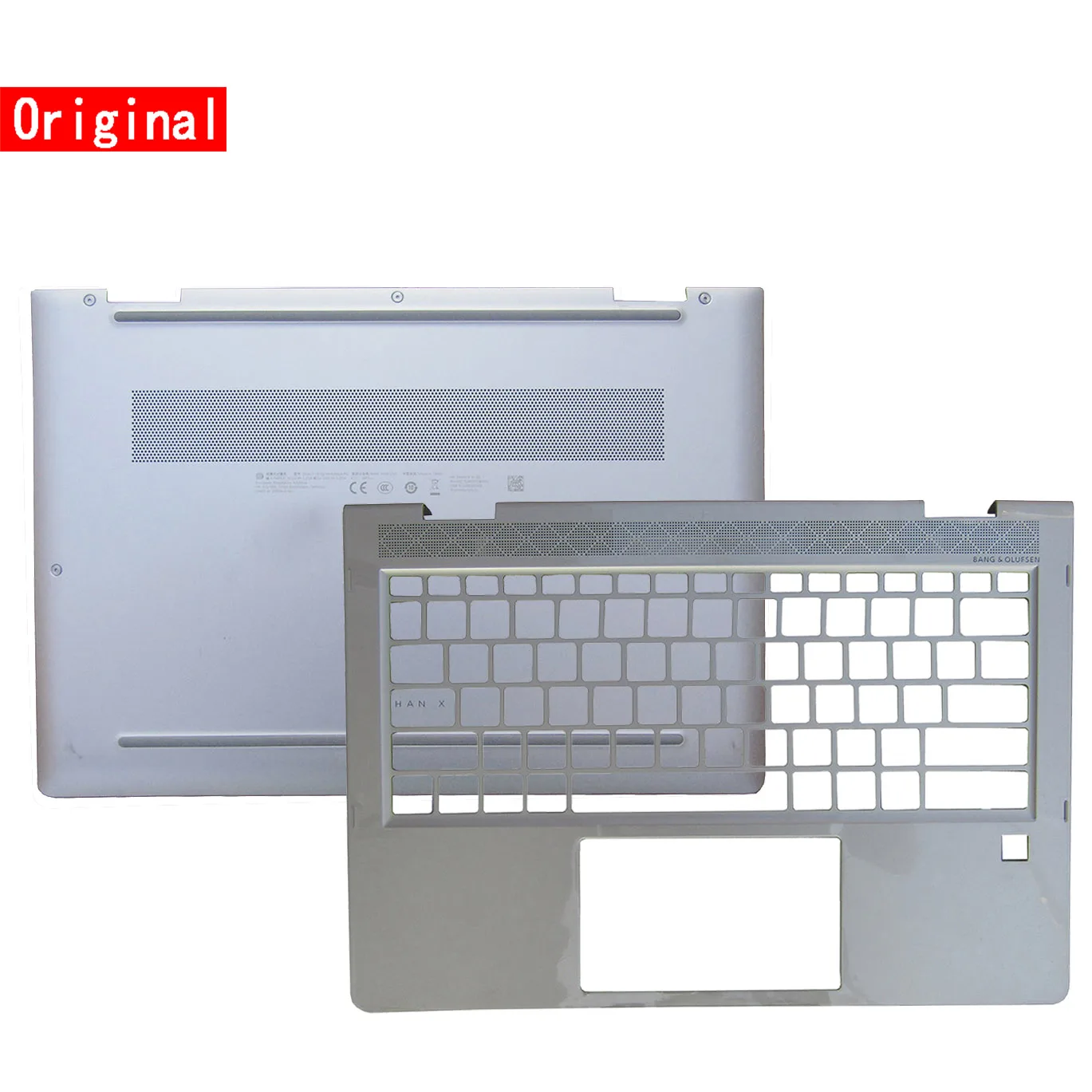 

NEW For HP Zhan X 13 G2 X13 Laptop Case Palmrest / Bottom Base Cover Shell Silver L65215-001 6070B1610501 Keyboard Bezel