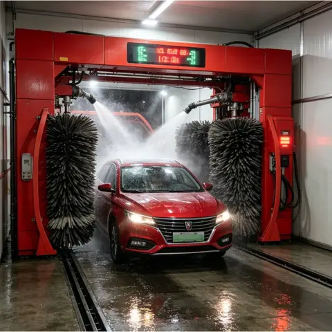 Intelligent Touchless Car Wash System, Automatic Vehicle Cleaning Station with Sensor Tracking, Water-Saving Design, OEM/ODM