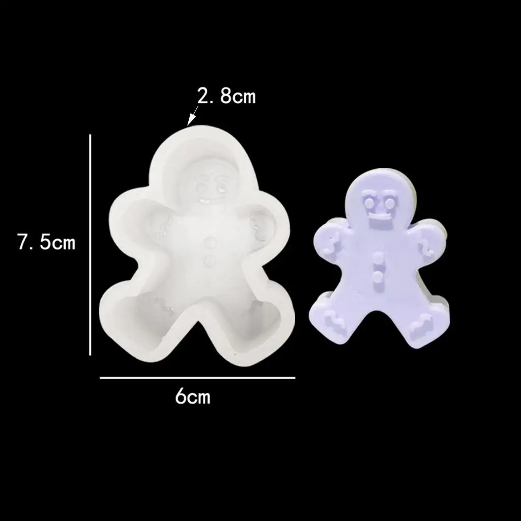 Silicone Candle Mold Set for Handmade Soap 3D Christmas Tree Chocolates Cake Pan Molds for Resin Epoxy