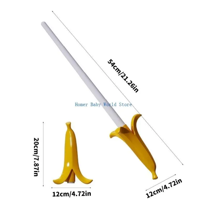 B2QD AntiAnxiety 성인 대형 칼을위한 바나나 칼 장난감 자폐증을위한 참신 칼 장난감 재미있는 스트레스 릴리버 장난 장난감