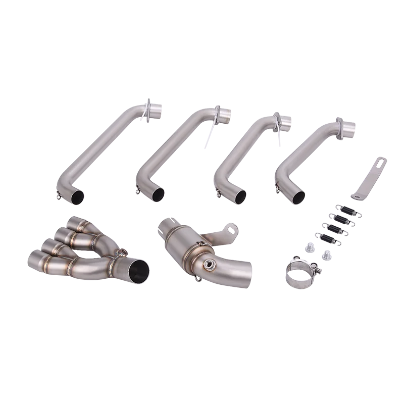 Motorcycle Exhaust Front Middle Link 51MM Pipe Escape Slip On For Honda CB650R E-Clutch CBR650R 2024 2025 2026 Euro 5 Muffler