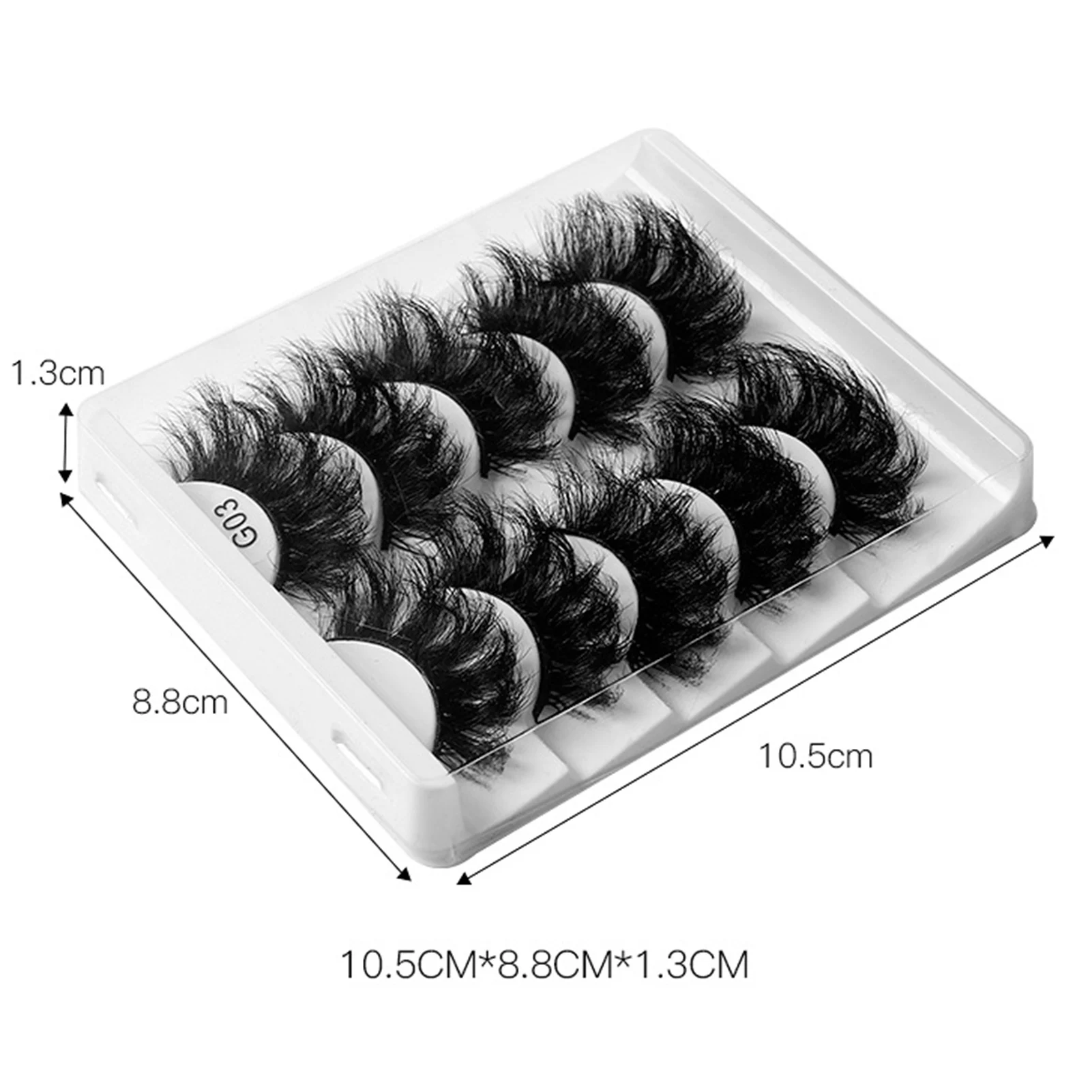 Cosplay Volume False Eyelashes Pack Soft Reusable Faux Volume Fake Eyelashes for Evening Party Makeup