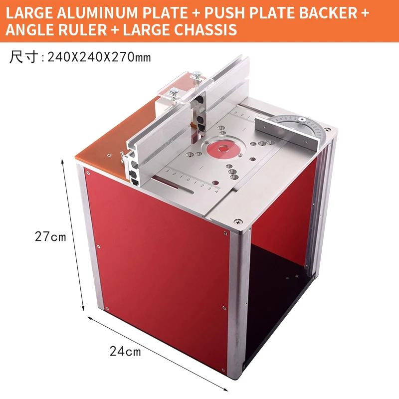 Meja Kerja Kayu Multifungsi dengan Router Listrik, Meja Lipat, Meja Angkat, Mesin Pemotong Chamfer, Mesin Pemotong, dan Meja Slotting
