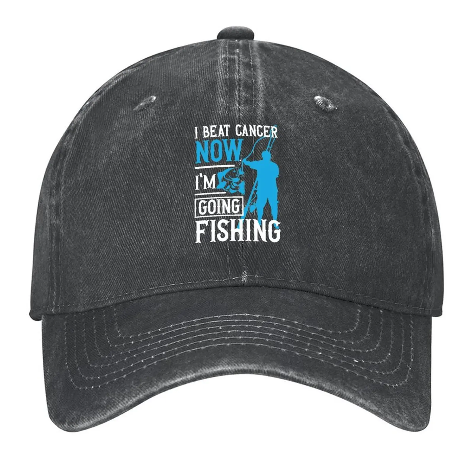 

I Beat Cancer Now I'm Going Fishing Baseball Cap Luxury Man Hat New In Hat golf hat genuine party Boy Women's