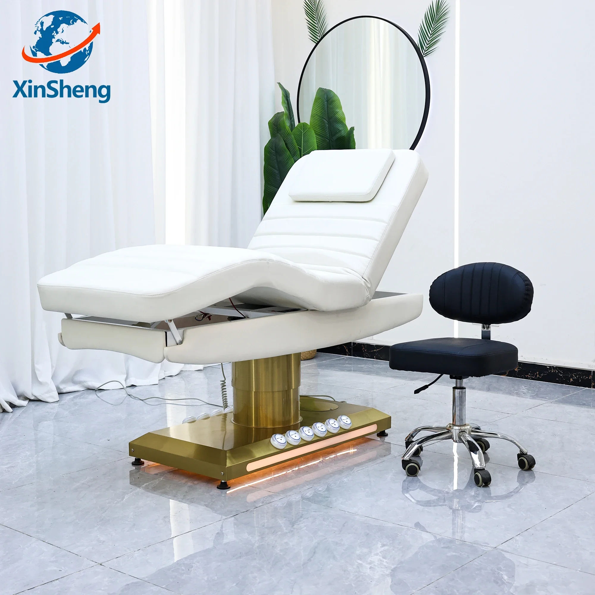 Electric Beauty Care Bed Facial Hydrotherapy Massage Table Salon Eyelash Beds Whole Body Massage SPA Furniture