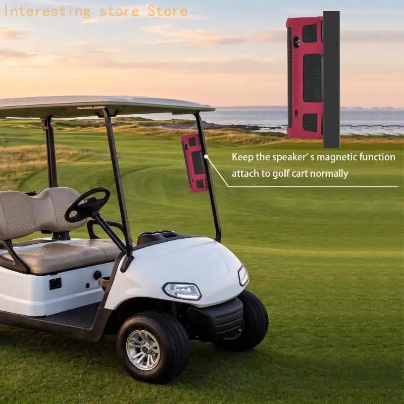 Golf-Lautsprecher-Schutzhülle aus Silikon für GeneSonicPro, offener seitlicher Zugang, kompakte Tragetasche für den täglichen – Detail 7