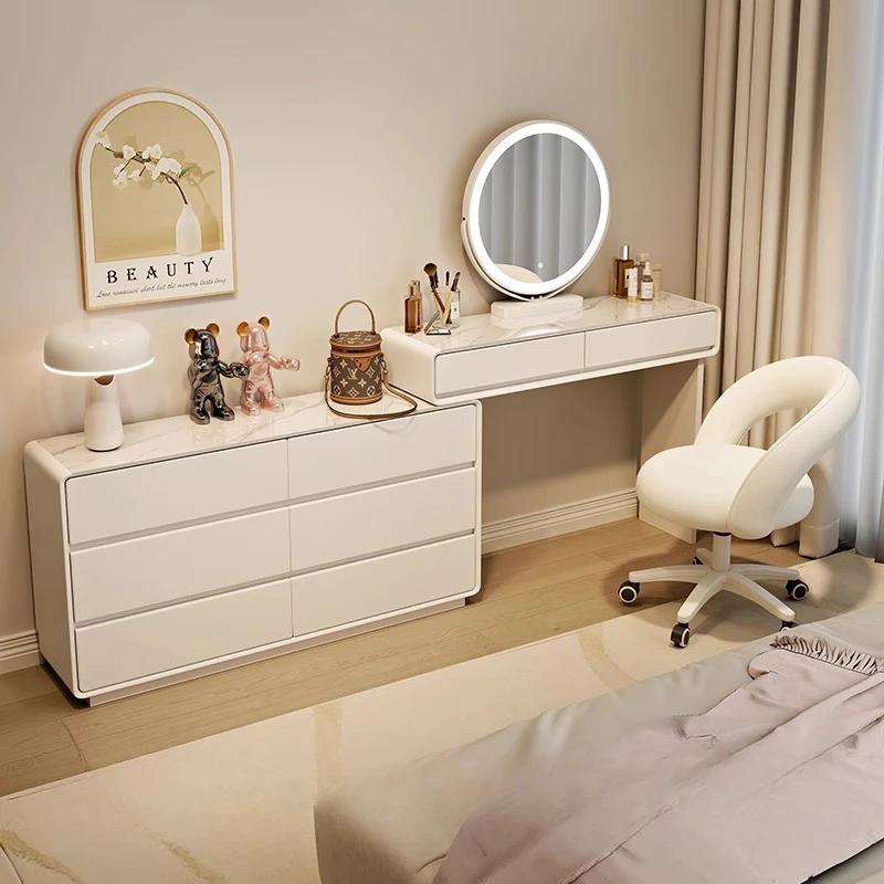 

Girls Design Dressing Table Containers Drawers Makeup Simple Desk Dressing Table Modern Tocador De Maquillaje Home Furniture