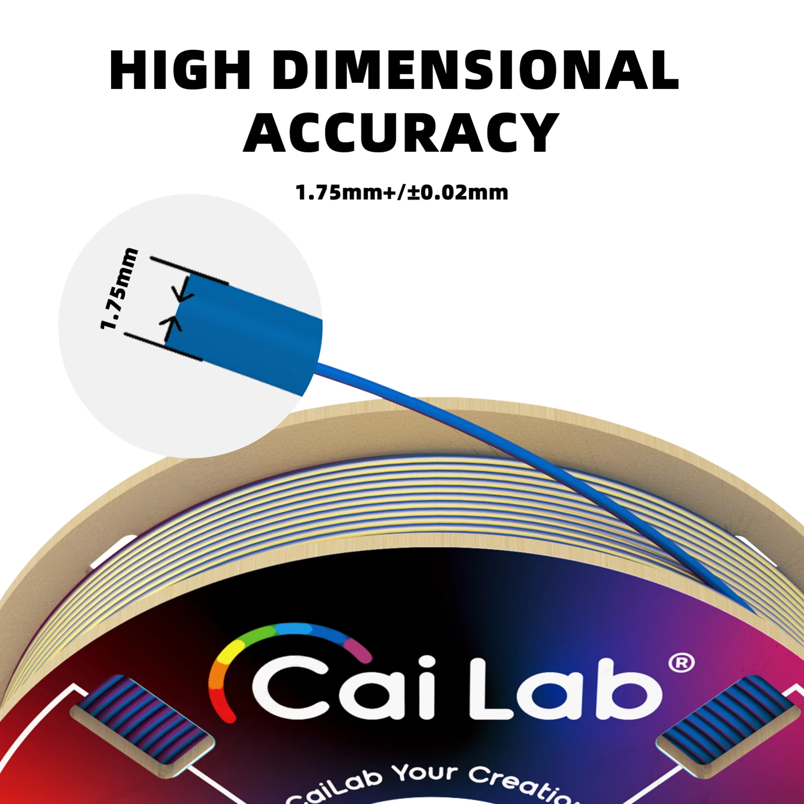 CaiLab PLA + خيوط طابعة حريرية ثلاثية الأبعاد تعمل مع معظم طابعات FDM ثلاثية الأبعاد بقطر 1.75 مم و6 لفات 200 جرام لكل بكرة ثلاثية الألوان مختلطة #4