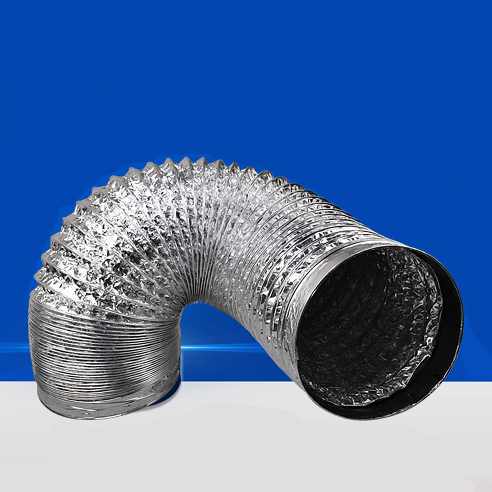 

1Pcs Thick Aluminum Foil Exhaust Hose 3m Durable Duct Pipe for Heating Ventilation Hvac Dryer Vent Hose Silver 160mm