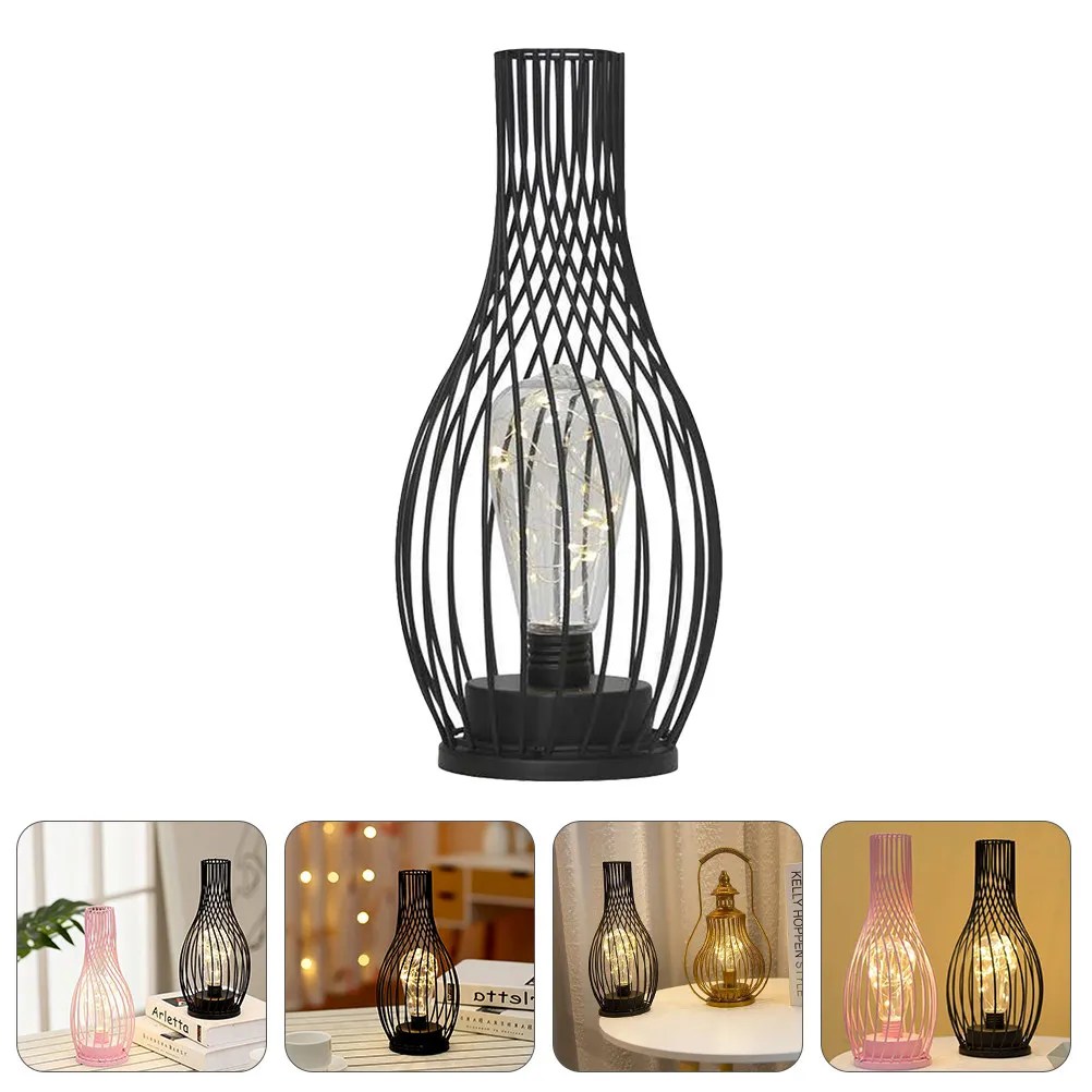 

1 Piece LED Iron Night Light Warm Glow Decoration Lamp for Home Party Bedroom Living Room Bar Table Decor Night Light