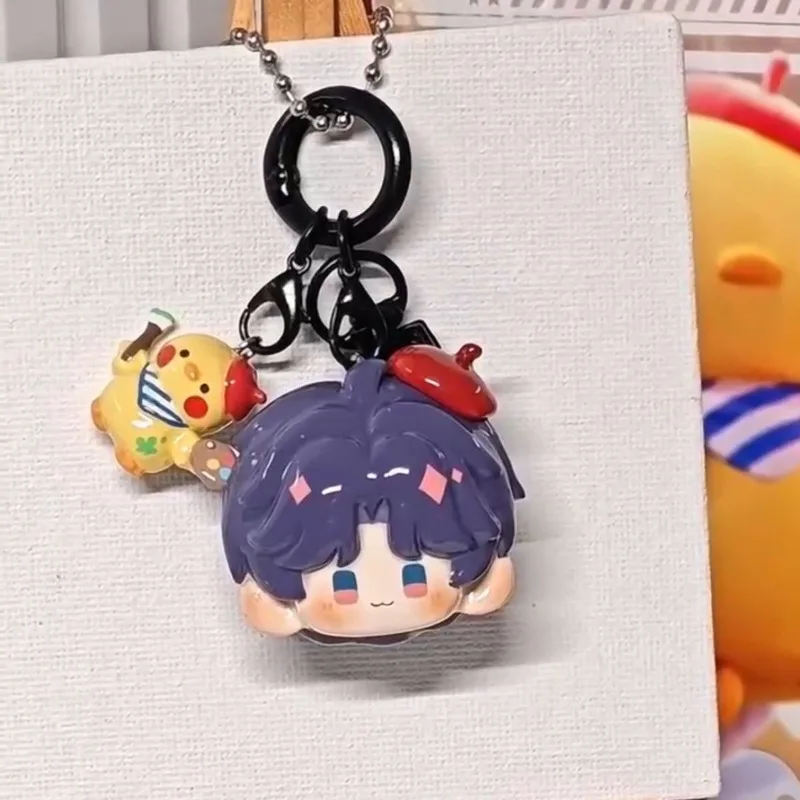 New Cartoon Love and Deepspace Rafayel Qi Yu Duck Ins Resin Mobile Phone Pendant Backpack Hanging Handbook Decoration Gifts