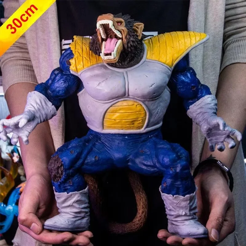 40cm Dragon Ball Z Super Large Golden Version Of Vegeta Great Ape Gorilla Theater Version Hand Office Action Figures Model Toys