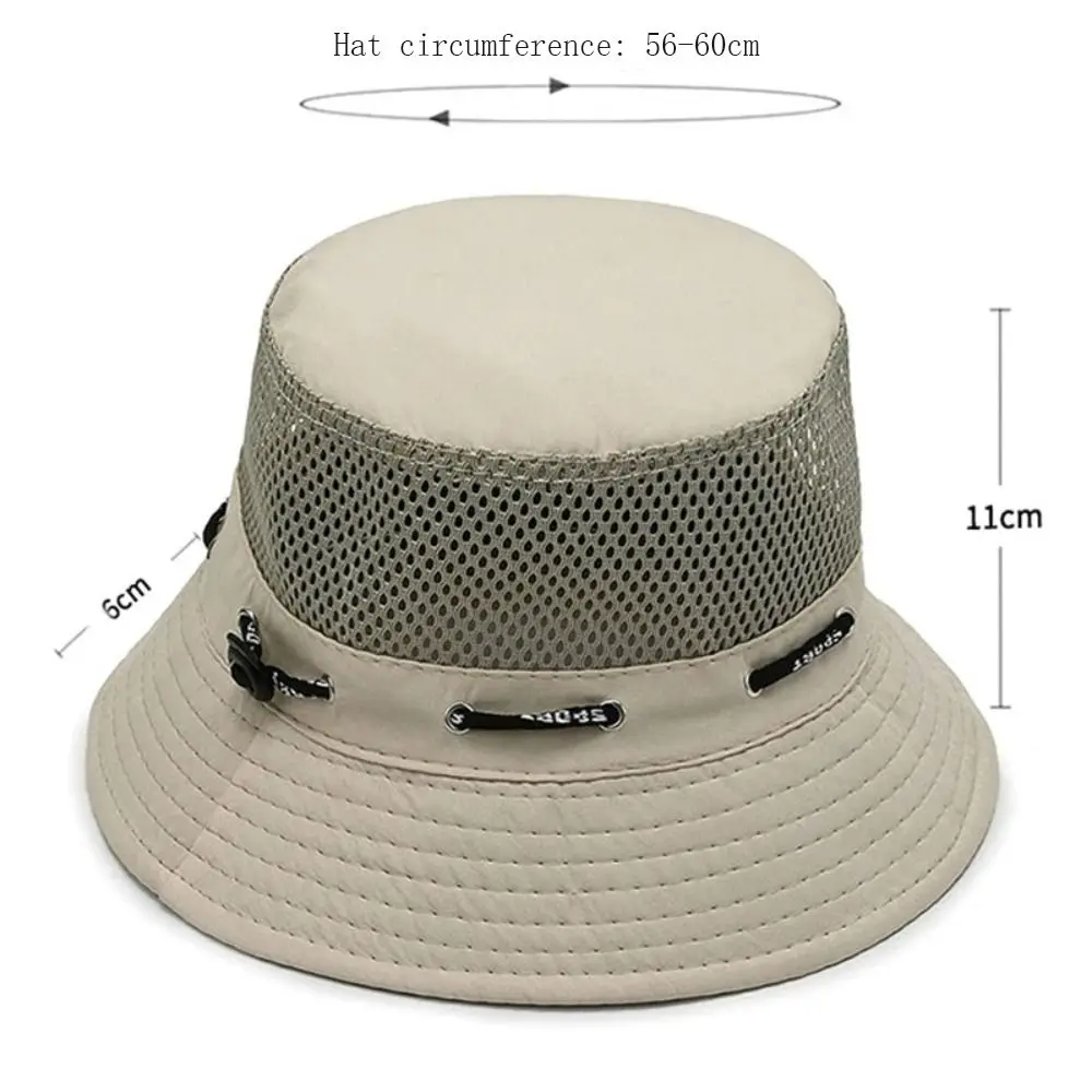 الصيف الرجال تنفس قبعة الشمس في الهواء الطلق السفر الصيد التنزه قبعة واقية من الشمس صياد دلو القبعات واسعة حافة الذكور قبعة الأشعة فوق البنفسجية حماية