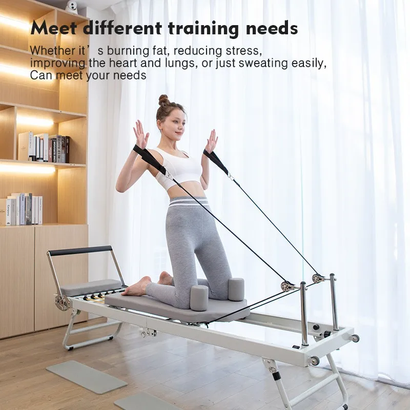 OEM Customizable Multifunctional Indoor Fitness Equipment Steel Material Pilates & Yoga Folding Bed - Image 2