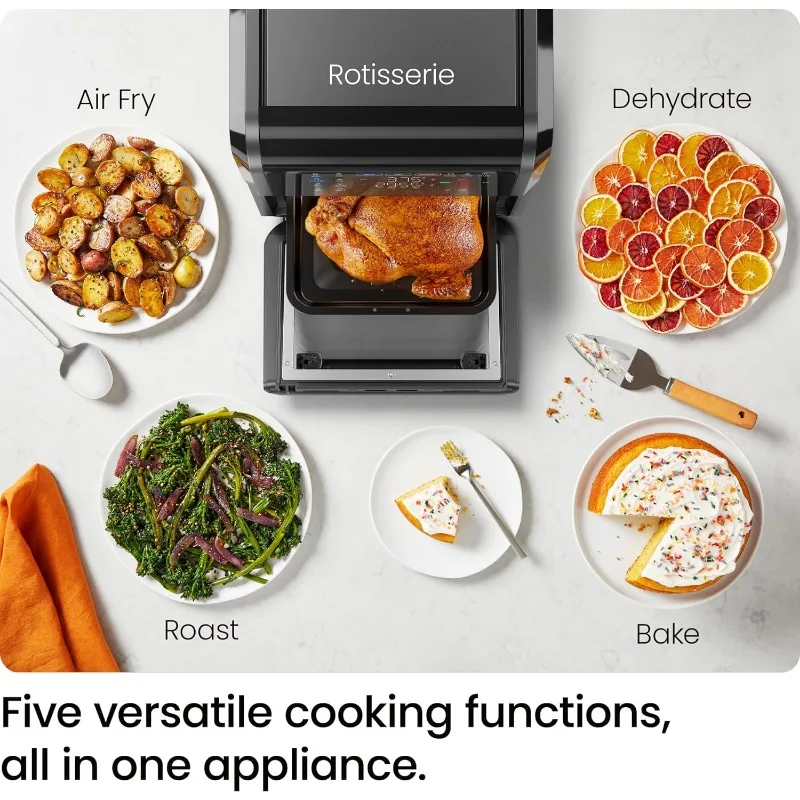 CHEFMAN Small Air Fryer Healthy Cooking,3.6Qt,Nonstick,User Friendly and Dual Control Temperature,w/60 Minute Timer&Auto Shutoff