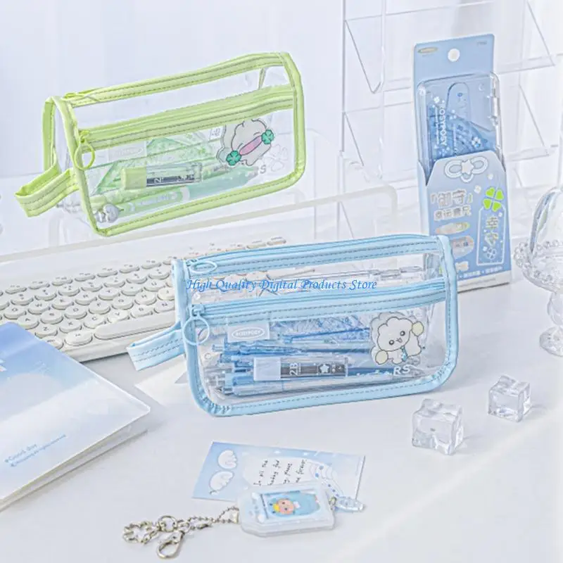 estuche-para-lapices-u2je-gran-capacidad-estuche-para-lapices-pvc-transparente-impermeable-bolsa-almacenamiento-para