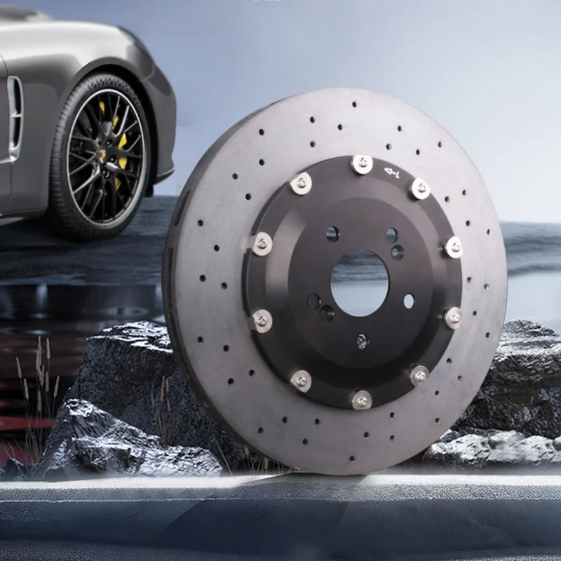 Suitable for High-performance Modification of Mercedes  G50063GLE300C260 Carbon Ceramic Brake Discs with Perforated Holes