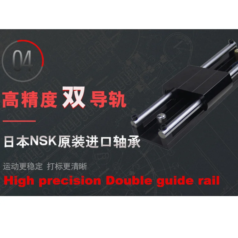 100*20mm Portable Marking Machine Pneumatic Electricity Nameplate Metal Parts Engraving Machine