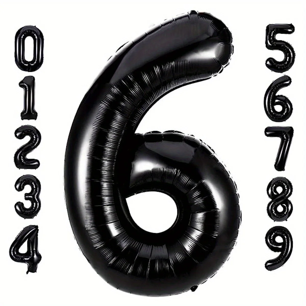 40 Zoll schwarze große Folien-Geburtstagsballons Helium-Zahlenballon 0-9 Alles Gute zum Geburtstag Hochzeit Party Dekorationen Dusche Große Figuren