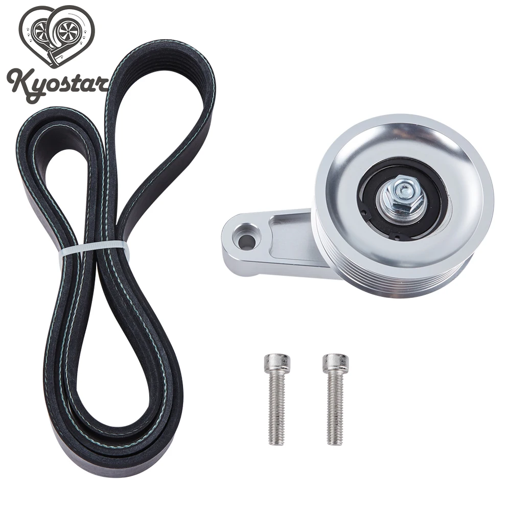 K20 Adjustable EP3 Style Idler Pulley Belt Kit for Civic & Integra K Series Swap
