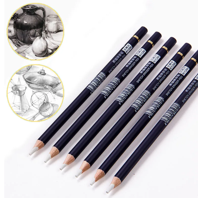 

1/3 Pcs Creative Rubber PenPencil Eraser for Painting Drawing Manga High Precision Pen Shape Erasers School Art Stationery