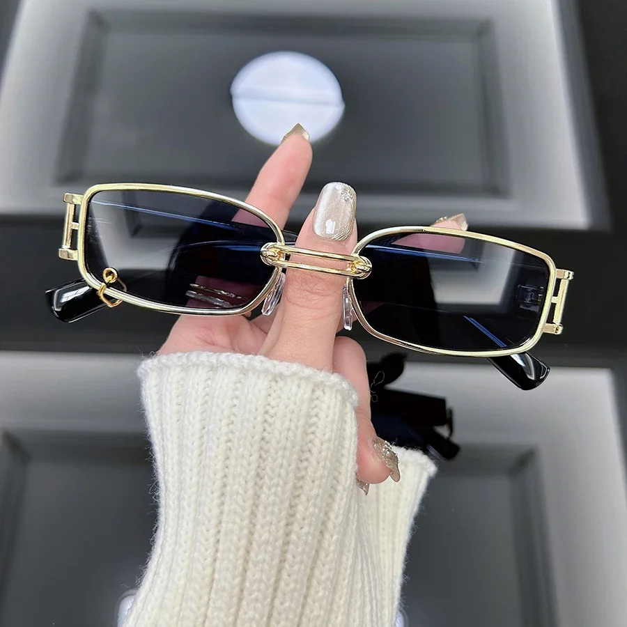 Vintage Square Sunglasses Women Brand Designer Retro Black Sun Glasses Female Fashion Small Frame Punk Mirror Oculos De Sol