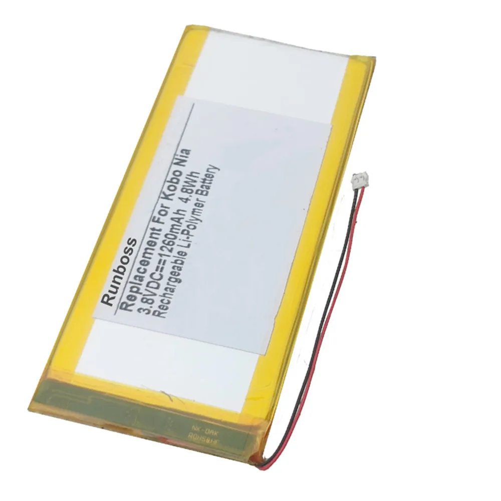 New EVE254385N 3.8V 1260mAH DR-KB16 for Kobo Nia N306 E-reader High Quality Battery