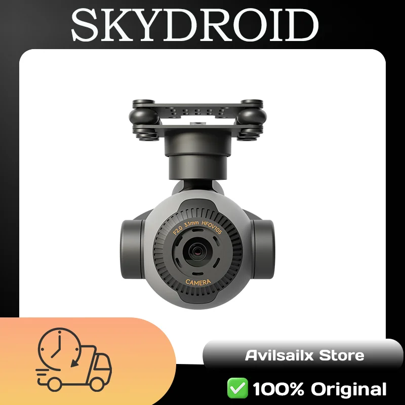 

SKYDROID C11 4K Gimbal Camera: 30x Zoom, 3-Axis Stabilization, 101g Lightweight for Drones, Cars, Action Shots