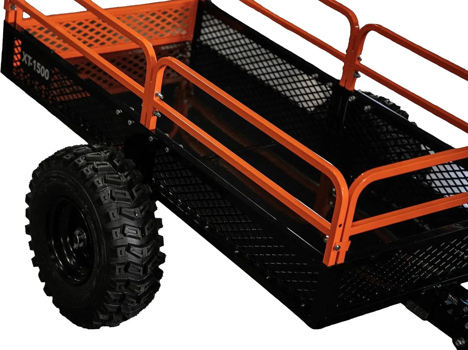 Impact Implements Utility Cart Cargo Trailer - 1500lb Capacity Tilt Bed with Mesh Sides for Maneuverability