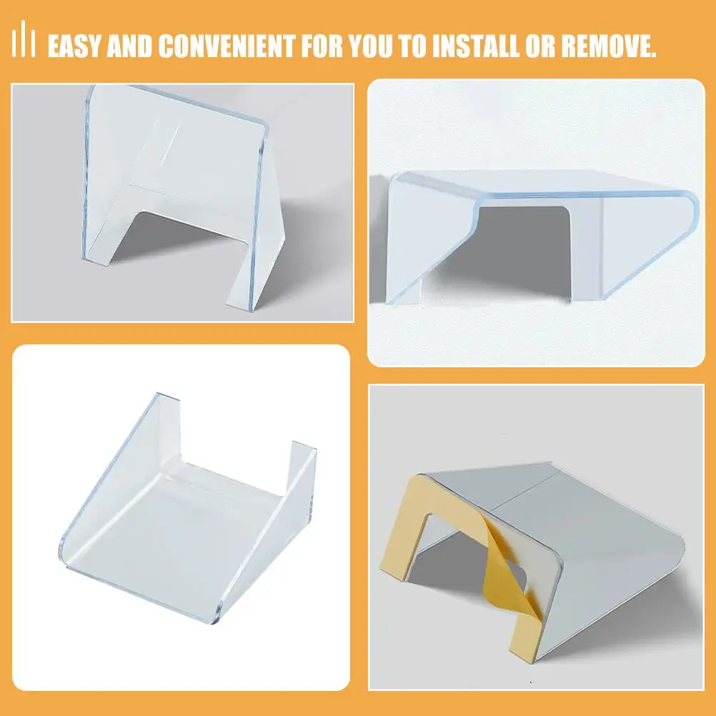 4 Pcs Doorbell Waterproof Cover Attendance Machine Outdoor Rainproof Plastic Cap