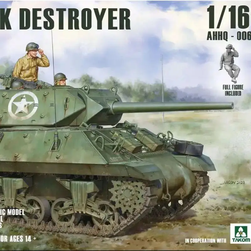 Assembly model TAKOM AHHQ-006 1/16 US M10 Tank Destroyet Wolverine Model