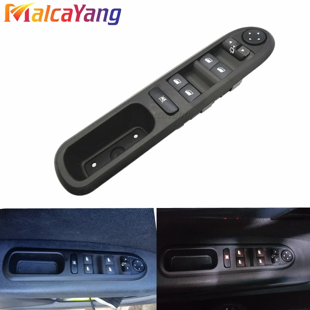 6554ER 6554.ER 96468704XT Car Styling Electric Window Switch Control Panel For Peugeot 407 SW 2004-2010 Car Accessories