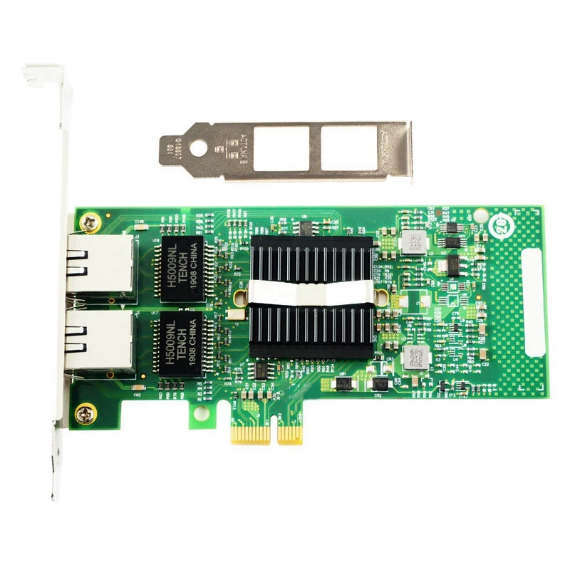 NA82575-T2 PCI-Ex1 Gigabit Dual Electrical Server Network Card 82575EB Chip Desktop Network Card Replacement