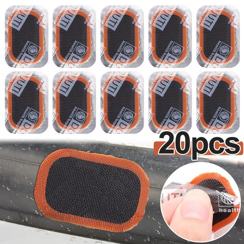 10/20PCS Bicycle Puncture Repair Patch Portable Rubber Cycling Tire Patch Inner Tube Pad for Bike Motorcycle Service Accessory