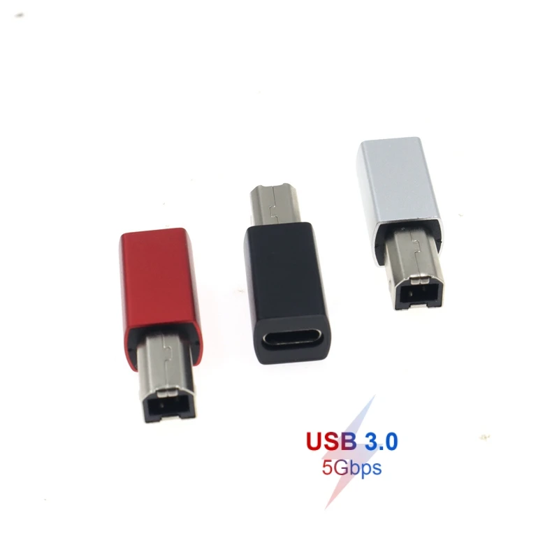 USB Type C Female to USB B Male Expander for Scanner Printer Converter USB C Data Transfer Adapter for MIDI Controller Keyboard
