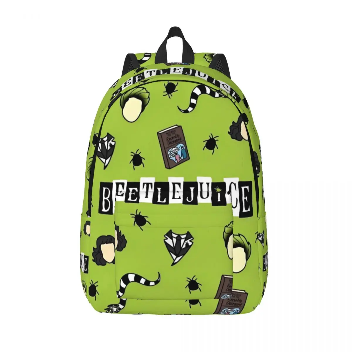 B-Beetlejuices Mochila para Homens Mulheres Casual Estudante Trabalho Daypack Halloween Horror Laptop Bolsa de Ombro Durável