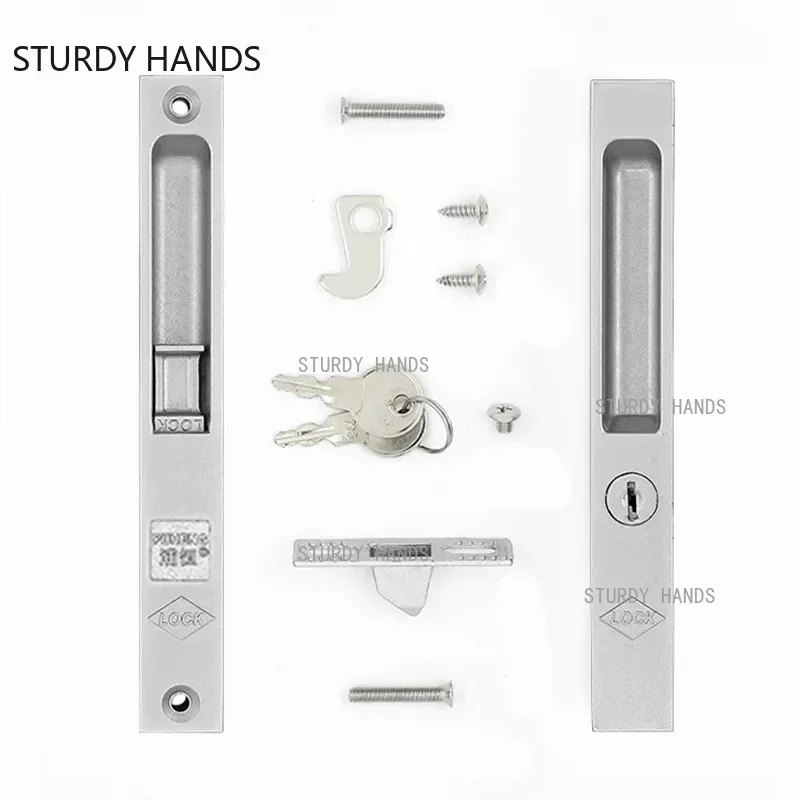 Type 90 Old-fashioned Sliding Door and Window Hook Lock Balcony Lock Buckle Kitchen Door Zinc Alloy Bolt Home Furniture Hardware