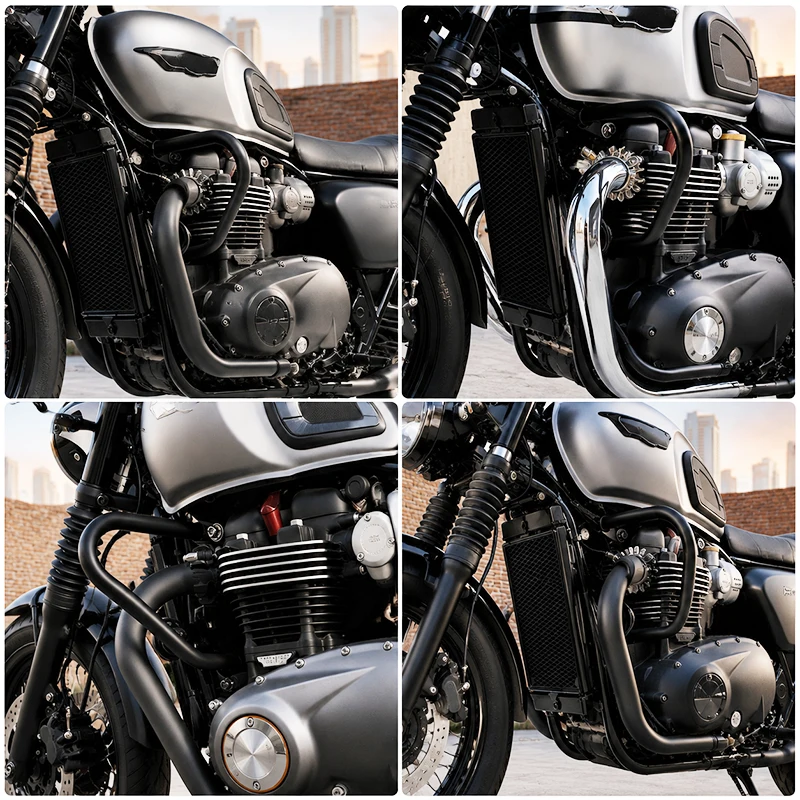 Motorcycle Engine Guard Crash Bar For Bonneville T100 T120 Thruxton R Street Twin 2016-2020 Highway Bar Bumper Side Protection