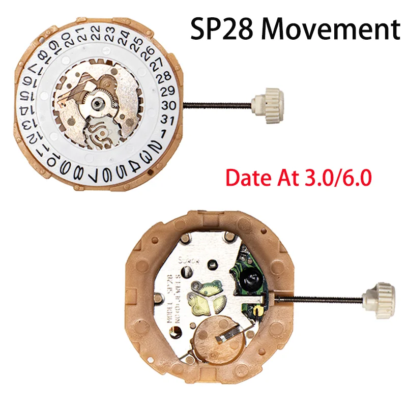 SP28 Movement Chinese for Sunon SP28D Movement Sweep Second Movement With Date Move Same Machinery Movement Date At 3.0 or 6.0