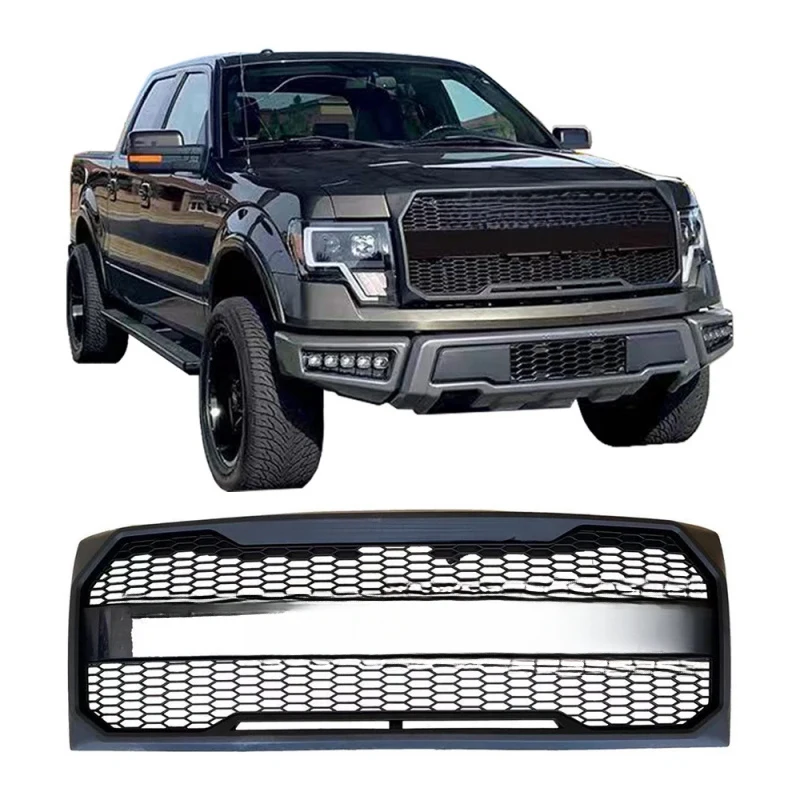 

Популярная решетка радиатора для Ford Ranger 2009-2014, черная сетчатая, для переднего бампера