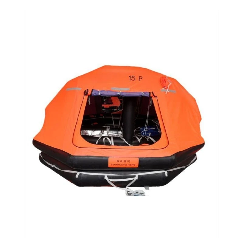 Marine life raft, marine standard automatic inflatable throw can be lifted and self-righting