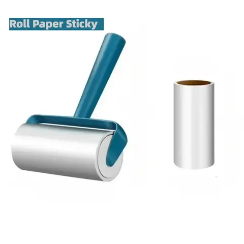 1pc 가정용 청소 도구 애완 동물 헤어 리무버 의류 청소 브러시 ​​새로운 Tearable 롤 종이 끈적 롤러 롤 종이 천 브러시