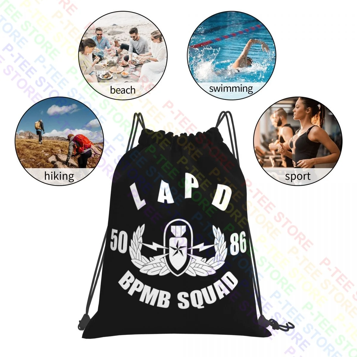 Lapd Bomb Squad Los Angeles Politie Afdeling Ons Speciale Kracht Rescue Koord Tassen Sporttas Creatieve Nieuwe Stijl