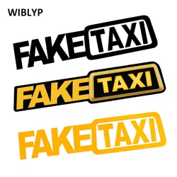 2Pcs Fake Taxi Auto Stickers Reflecterende Stickers Grappig Venster Vinyl Decals Styling Zelfklevende Embleem Auto Stickers