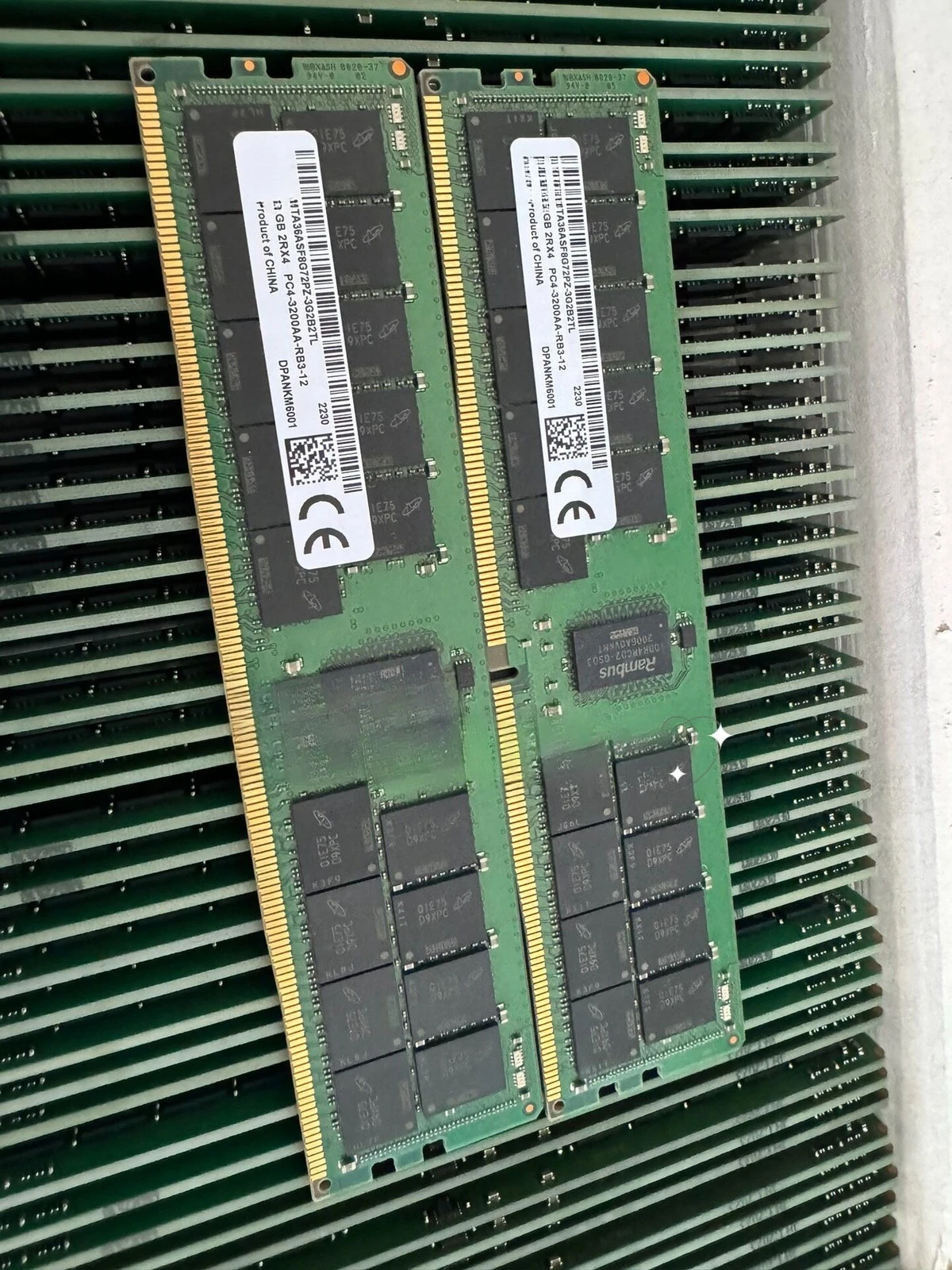For 64GB 2RX4 PC4-3200AA DDR4 3200 ECC REG RDIMM Server Workstation Memory